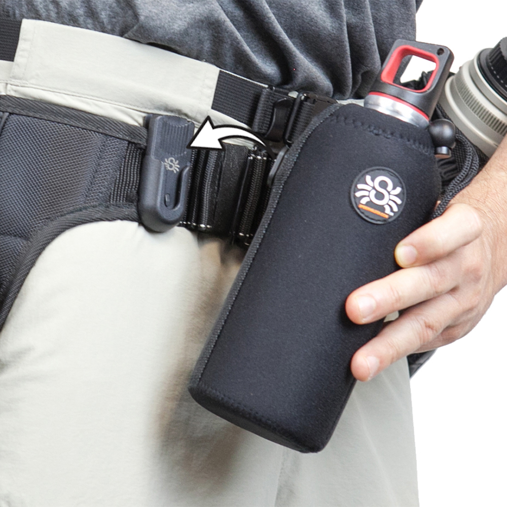 Spider Monkey Water Bottle Holder with Holster Base