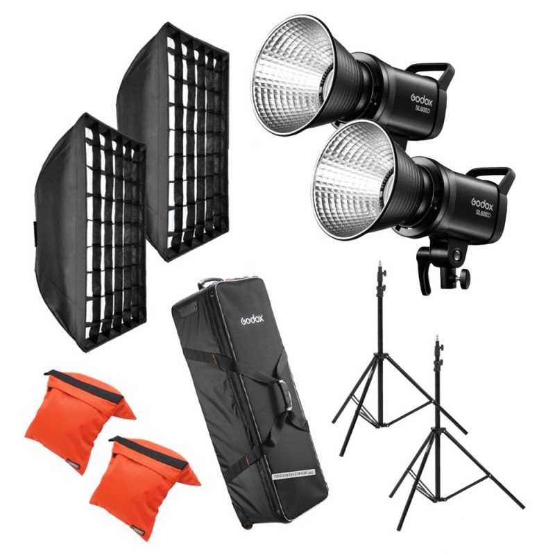 Godox SL60IID 70W LED Video Light(Godox SL60W Upgraded Version),8 FX  Effects,APP Control,Bowens Mount,Easy to Carry,Continuous Video Light for  Video